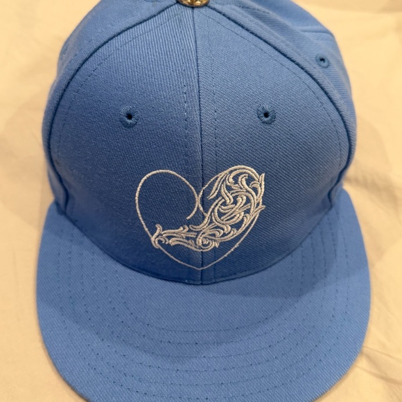Brand New CH Chrome Hearts Love You Fitted Blue Mens Hat Size 7 5/8 - Picture 2 of 7